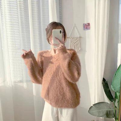 Camille | Sweater de Otoño con Cuello en V para un Look Sofisticado