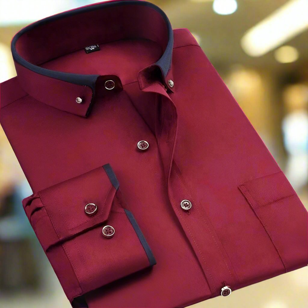 Esteban | Camisa de manga larga elegante en estilo clásico