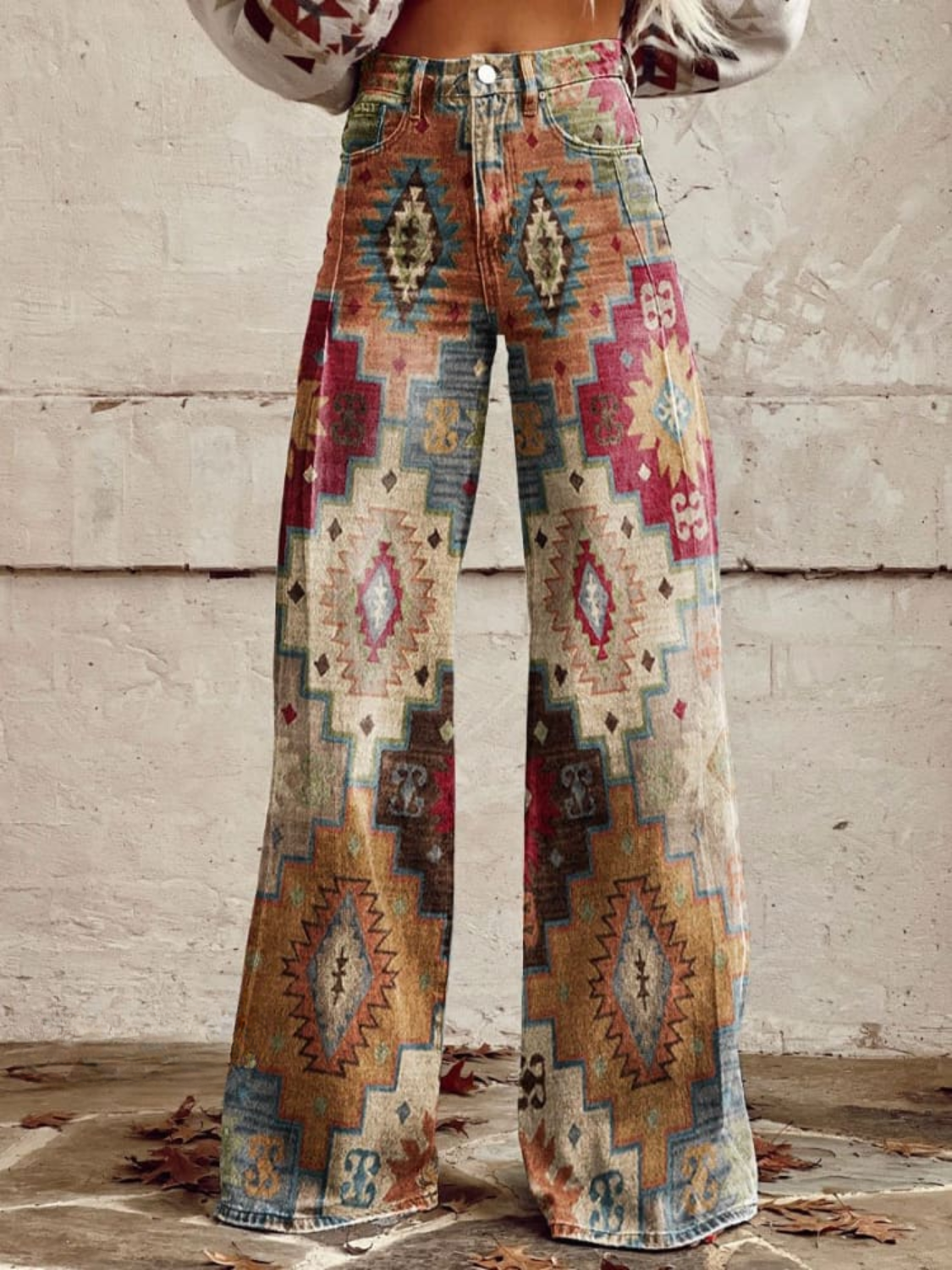 Milena | Pantalón estilo boho vintage, holgado y con mucho carácter