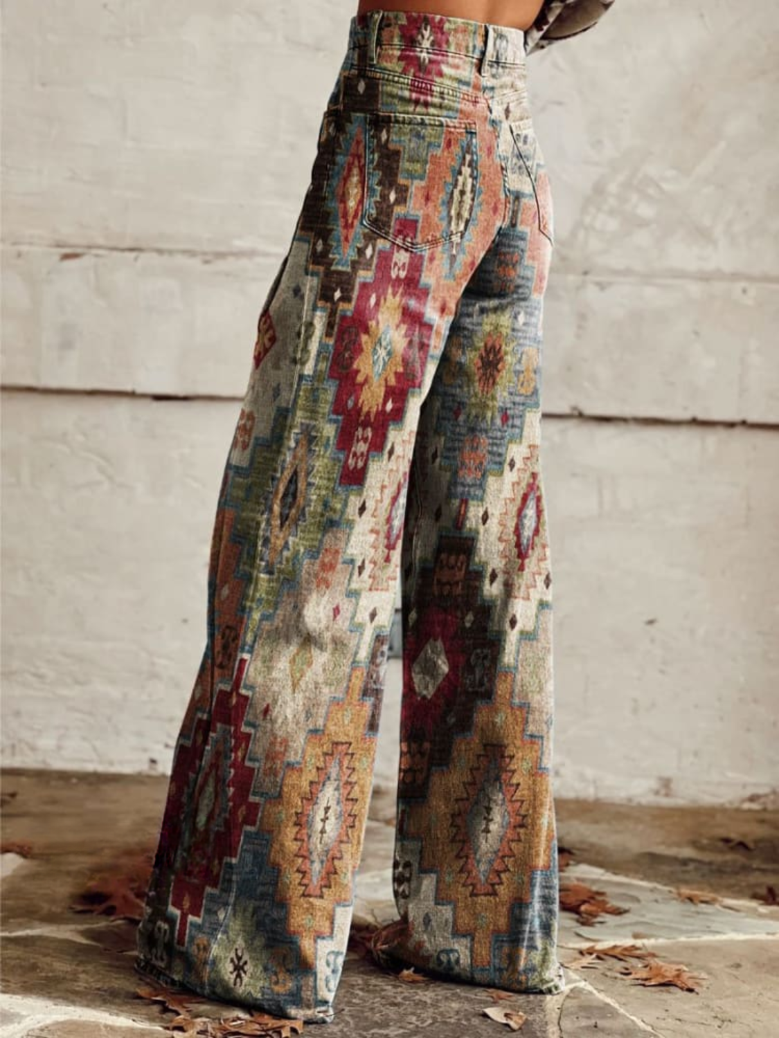 Milena | Pantalón estilo boho vintage, holgado y con mucho carácter