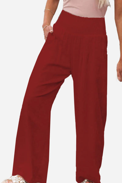 Pantalones Palazzo de Cintura Alta Laura: Estilo y Comodidad Elegante