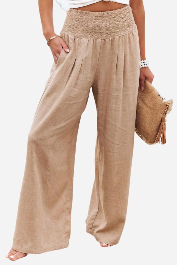 Pantalones Palazzo de Cintura Alta Laura: Estilo y Comodidad Elegante