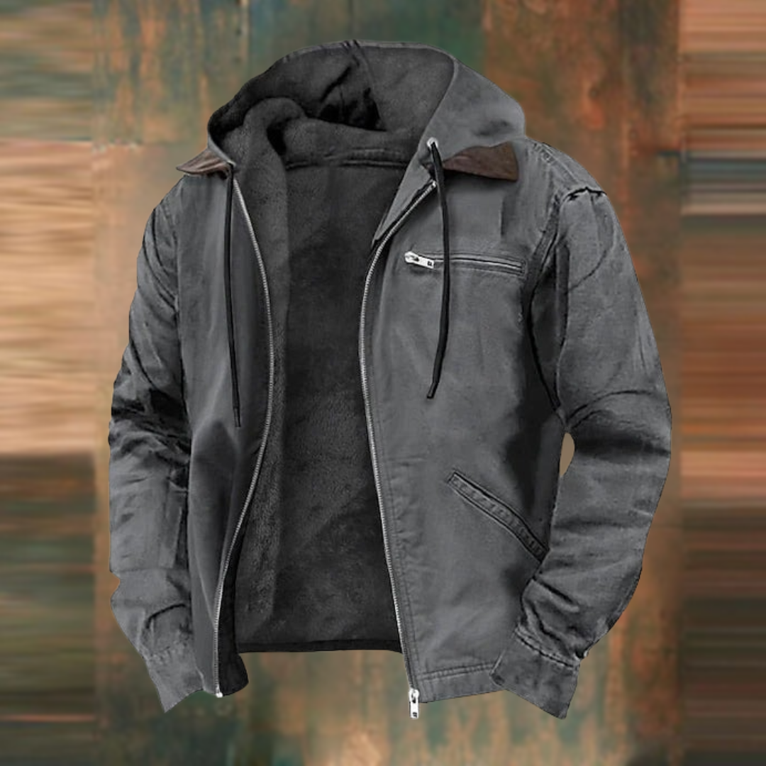 Daniel | Chaqueta con cremallera y capucha