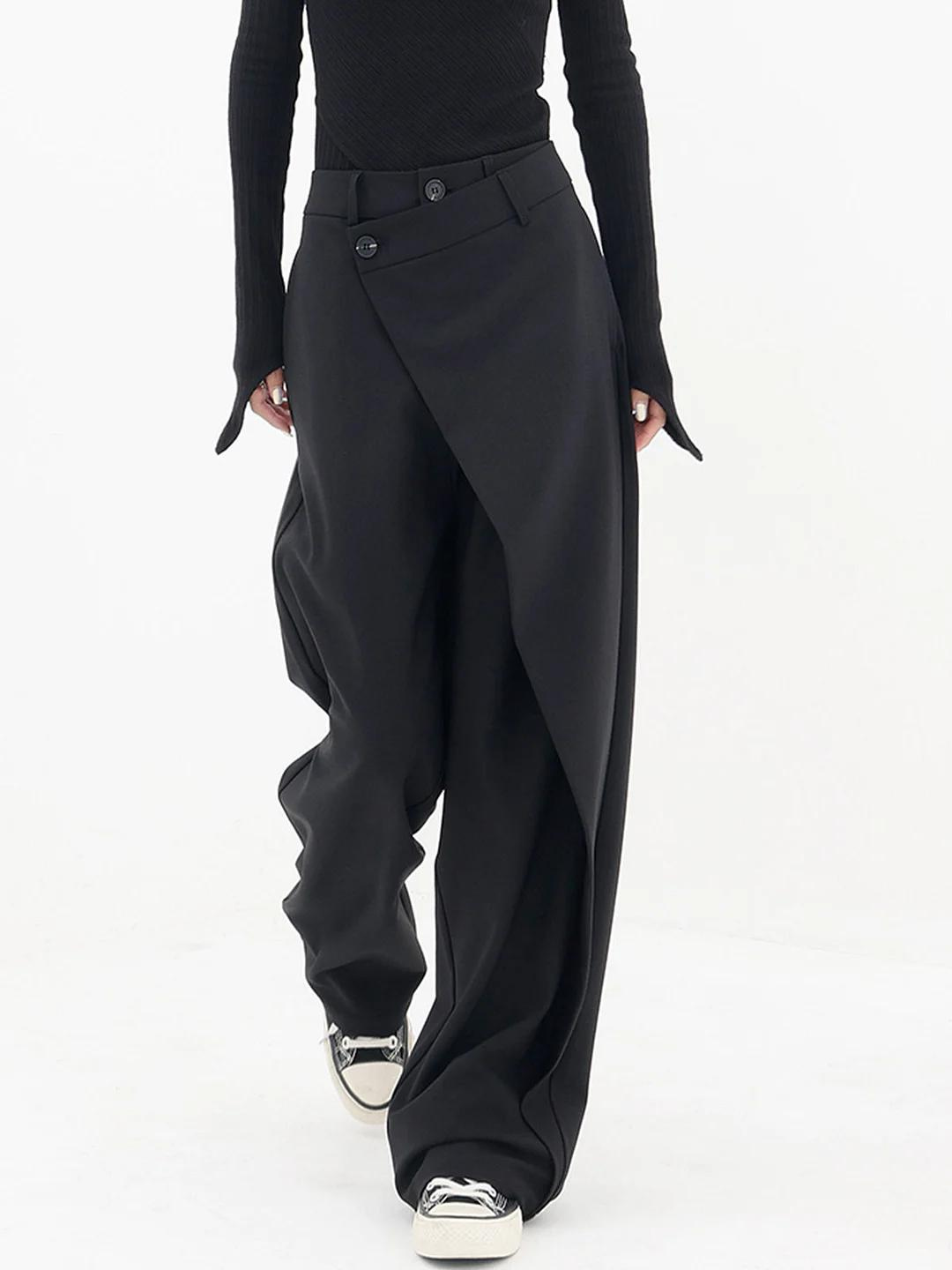 Pantalones holgados asimétricos Miriam: Estilo y Comodidad en Cada Paso
