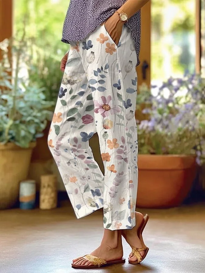 Pantalón Floral Suelto Yasmin - Tu Nueva Opción Casual con Estilo