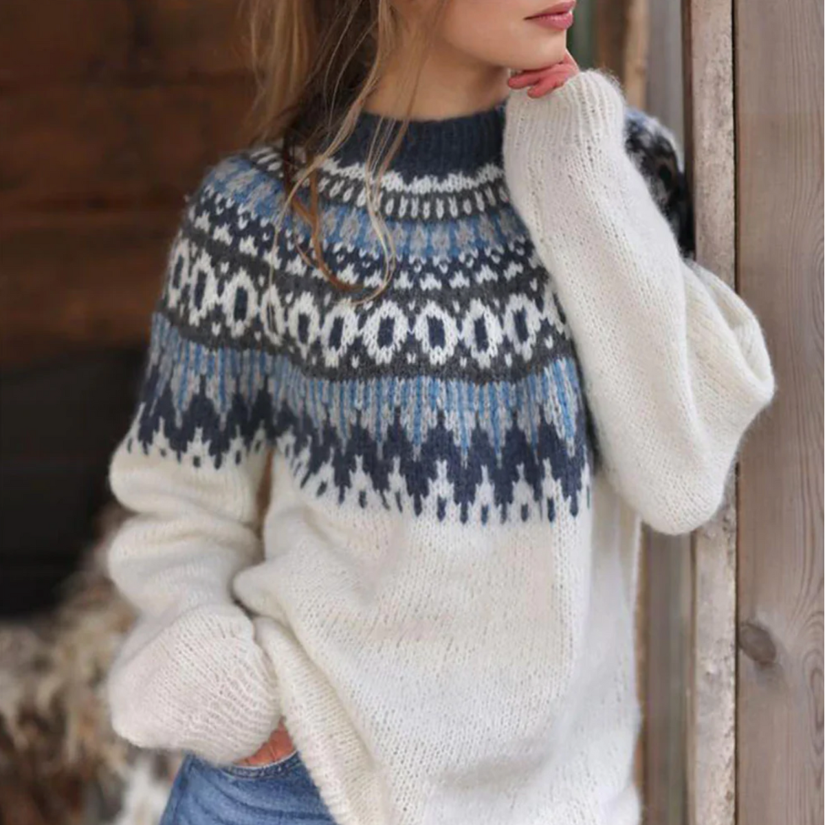Olivia | Sweater de Textura Suave y Estilo Clásico