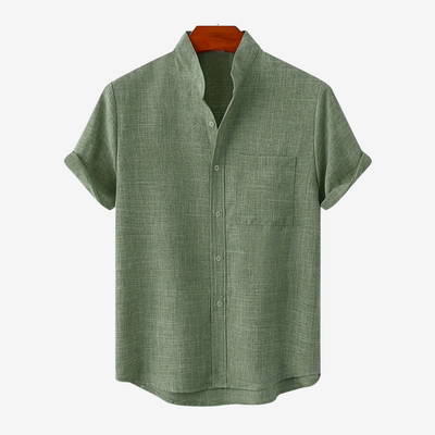 Claudio | Elegante Camisa de Hombre en Algodón y Lino