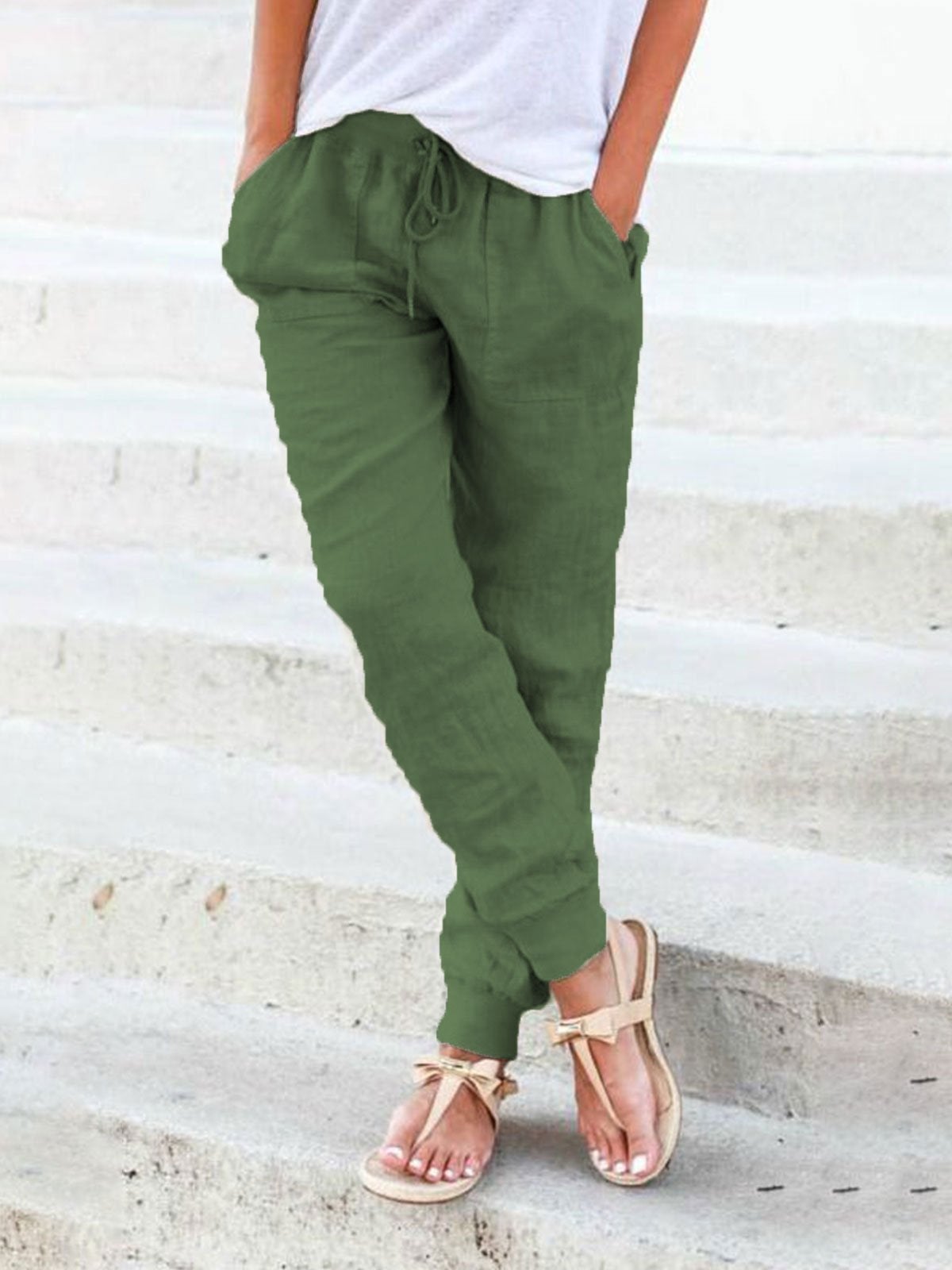 Esther | Pantalón veraniego con cordón para mayor ajuste