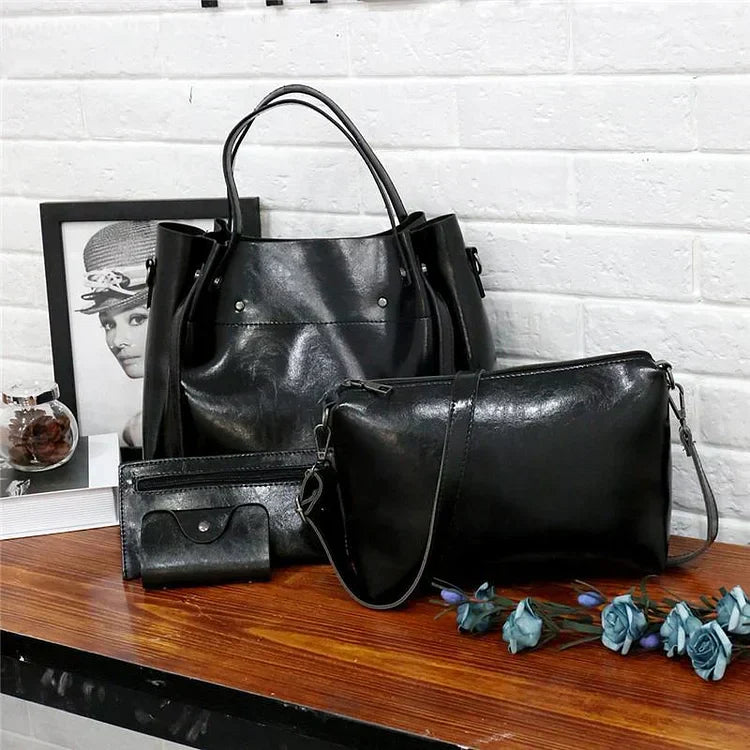 Bolso Retro Gerhild de Cuatro Elegantes Piezas