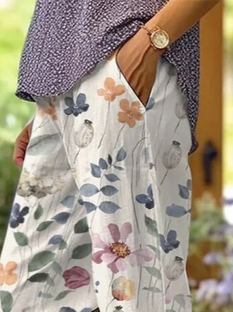 Pantalón Floral Suelto Yasmin - Tu Nueva Opción Casual con Estilo