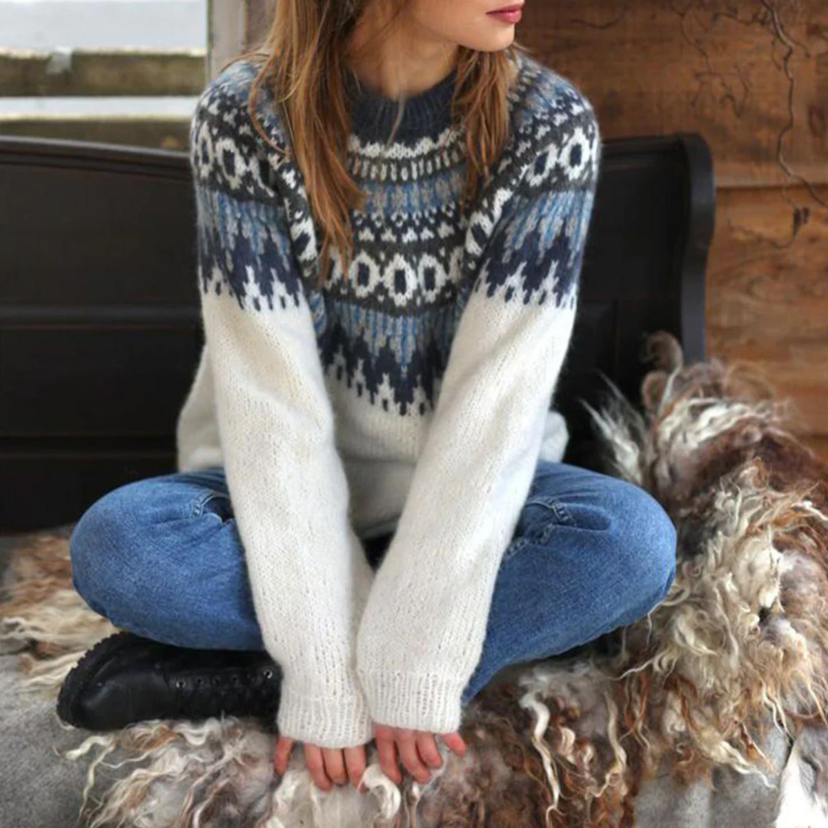 Olivia | Sweater de Textura Suave y Estilo Clásico