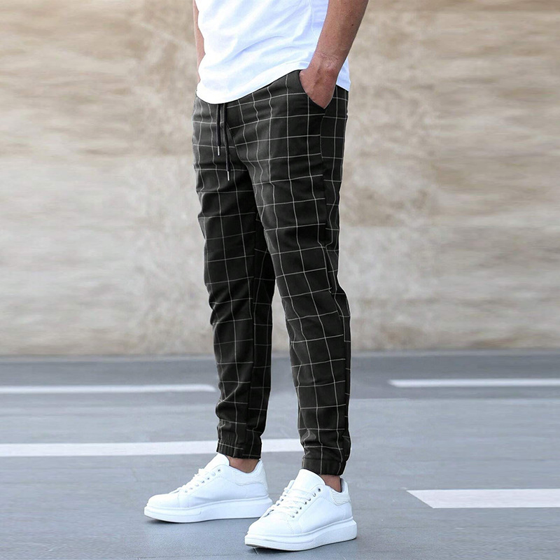 Caleb | Pantalón cómodo con estampado de cuadros.