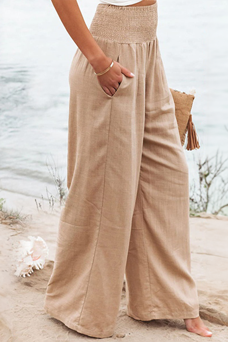 Pantalones Palazzo de Cintura Alta Laura: Estilo y Comodidad Elegante
