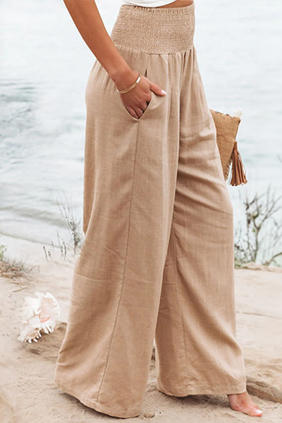Pantalones Palazzo de Cintura Alta Laura: Estilo y Comodidad Elegante