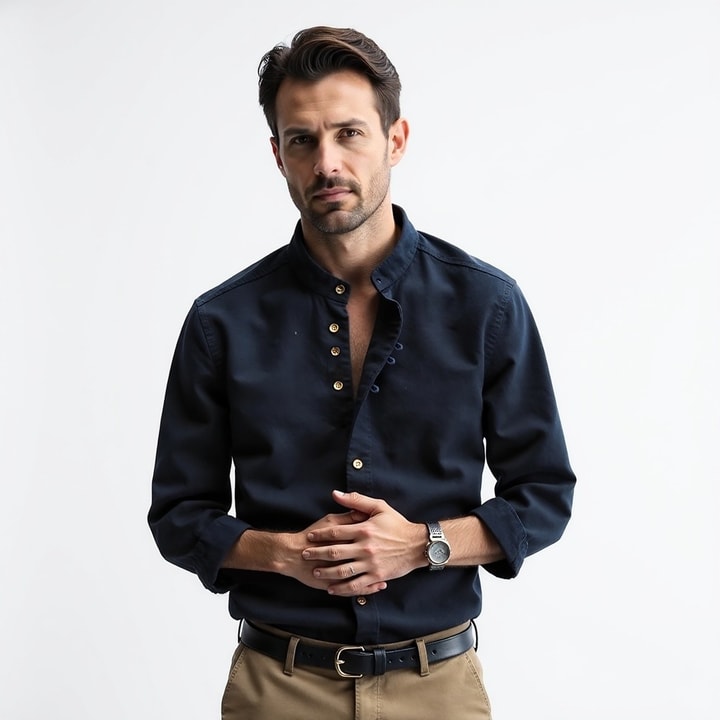 Kevin | Camisa "Katana" de Estilo Japonés