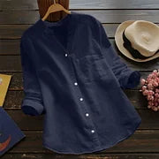 Samira | Camisa holgada informal de lino y algodón