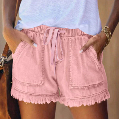 Shorts de mezclilla de cintura alta LAURA® - Estilo y Confort para tu Verano