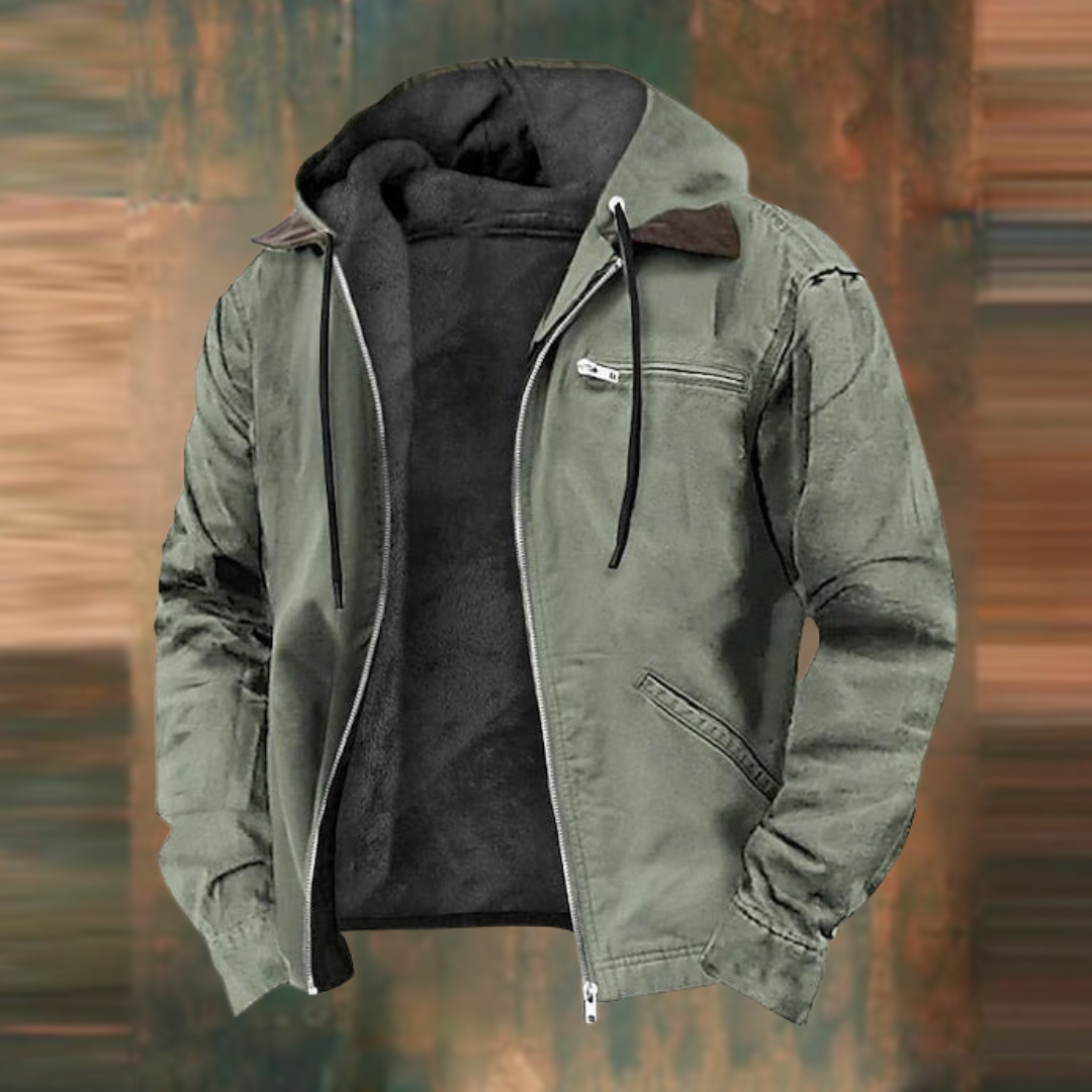 Daniel | Chaqueta con cremallera y capucha