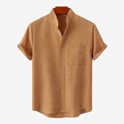 Claudio | Elegante Camisa de Hombre en Algodón y Lino