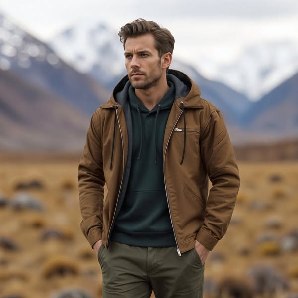 Charles | Chaqueta vintage clásica con forro