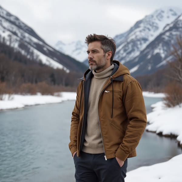 Charles | Chaqueta vintage clásica con forro