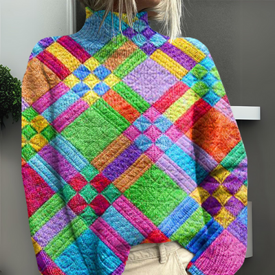 Lydia | Sweater Estampado de Colores Vivos