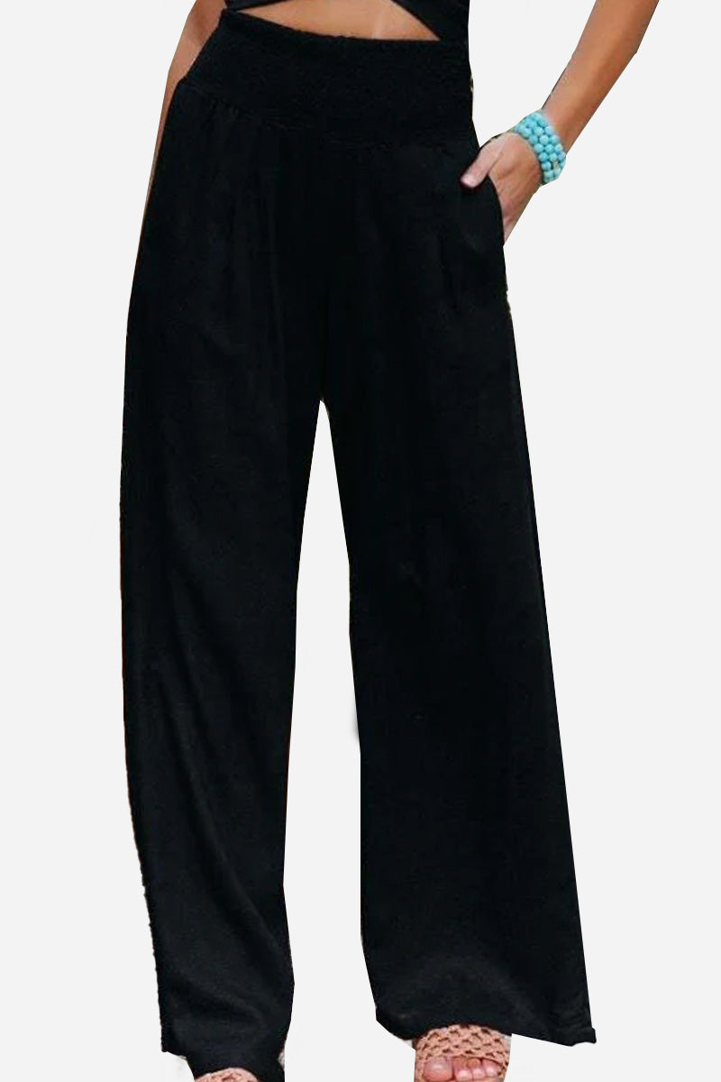 Pantalones Palazzo de Cintura Alta Laura: Estilo y Comodidad Elegante