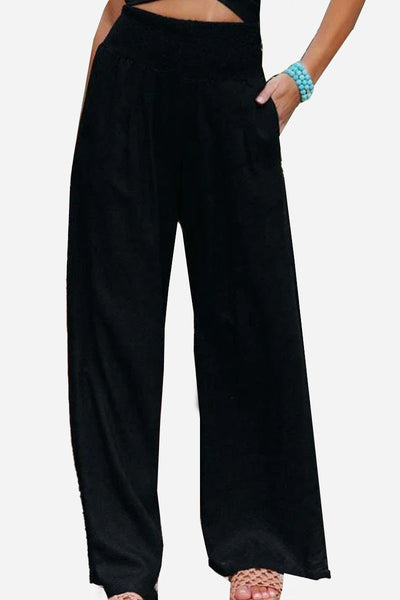 Pantalones Palazzo de Cintura Alta Laura: Estilo y Comodidad Elegante