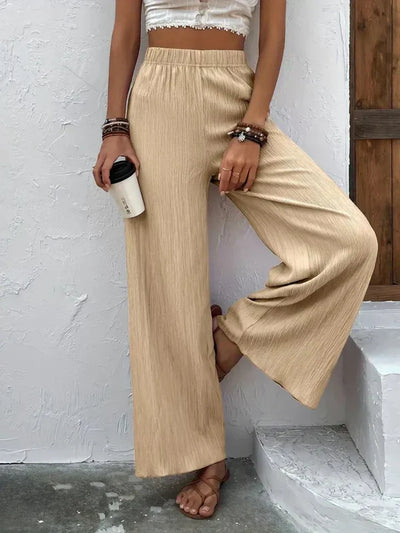 Diana | Pantalón de cintura alta con pierna ancha para silueta elegante