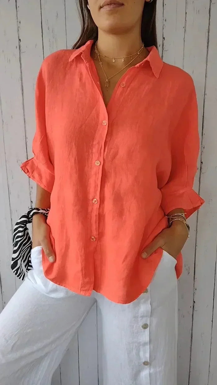 Regina | Camisa casual de algodón para mujer