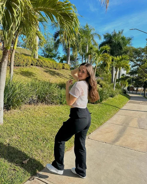Marina | Pantalón cargo con diseño recto y ajuste perfecto