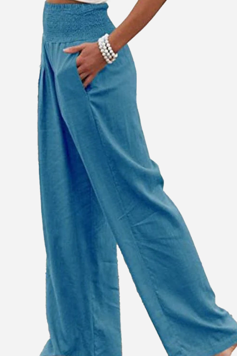 Pantalones Palazzo de Cintura Alta Laura: Estilo y Comodidad Elegante