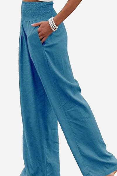 Pantalones Palazzo de Cintura Alta Laura: Estilo y Comodidad Elegante