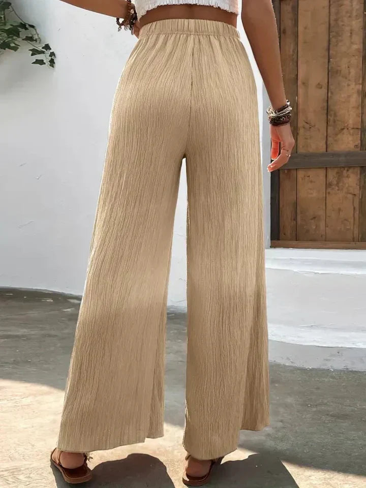 Diana | Pantalón de cintura alta con pierna ancha para silueta elegante