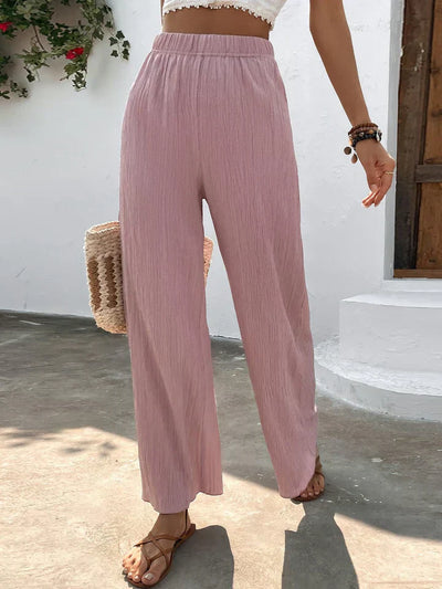 Diana | Pantalón de cintura alta con pierna ancha para silueta elegante