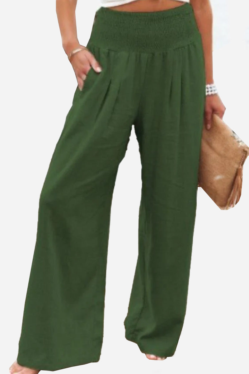 Pantalones Palazzo de Cintura Alta Laura: Estilo y Comodidad Elegante