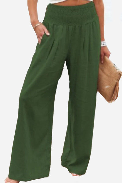 Pantalones Palazzo de Cintura Alta Laura: Estilo y Comodidad Elegante