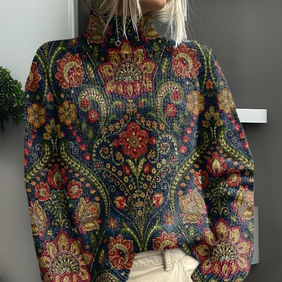 Lydia | Sweater Estampado de Colores Vivos