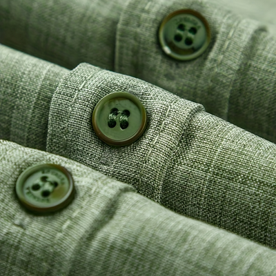 Claudio | Elegante Camisa de Hombre en Algodón y Lino