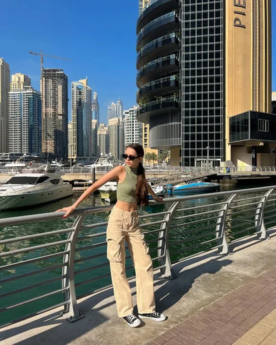 Marina | Pantalón cargo con diseño recto y ajuste perfecto