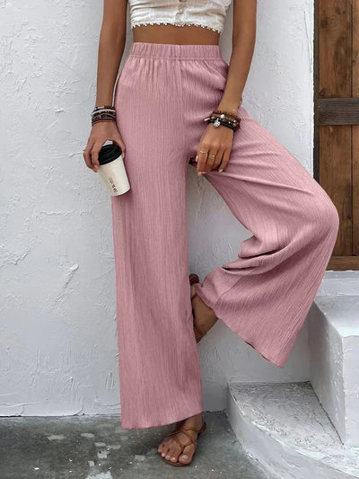 Diana | Pantalón de cintura alta con pierna ancha para silueta elegante