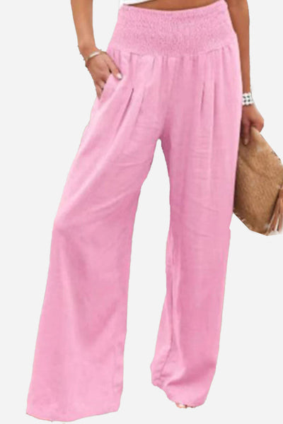 Pantalones Palazzo de Cintura Alta Laura: Estilo y Comodidad Elegante