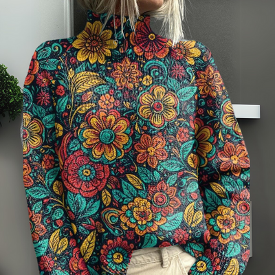 Lydia | Sweater Estampado de Colores Vivos