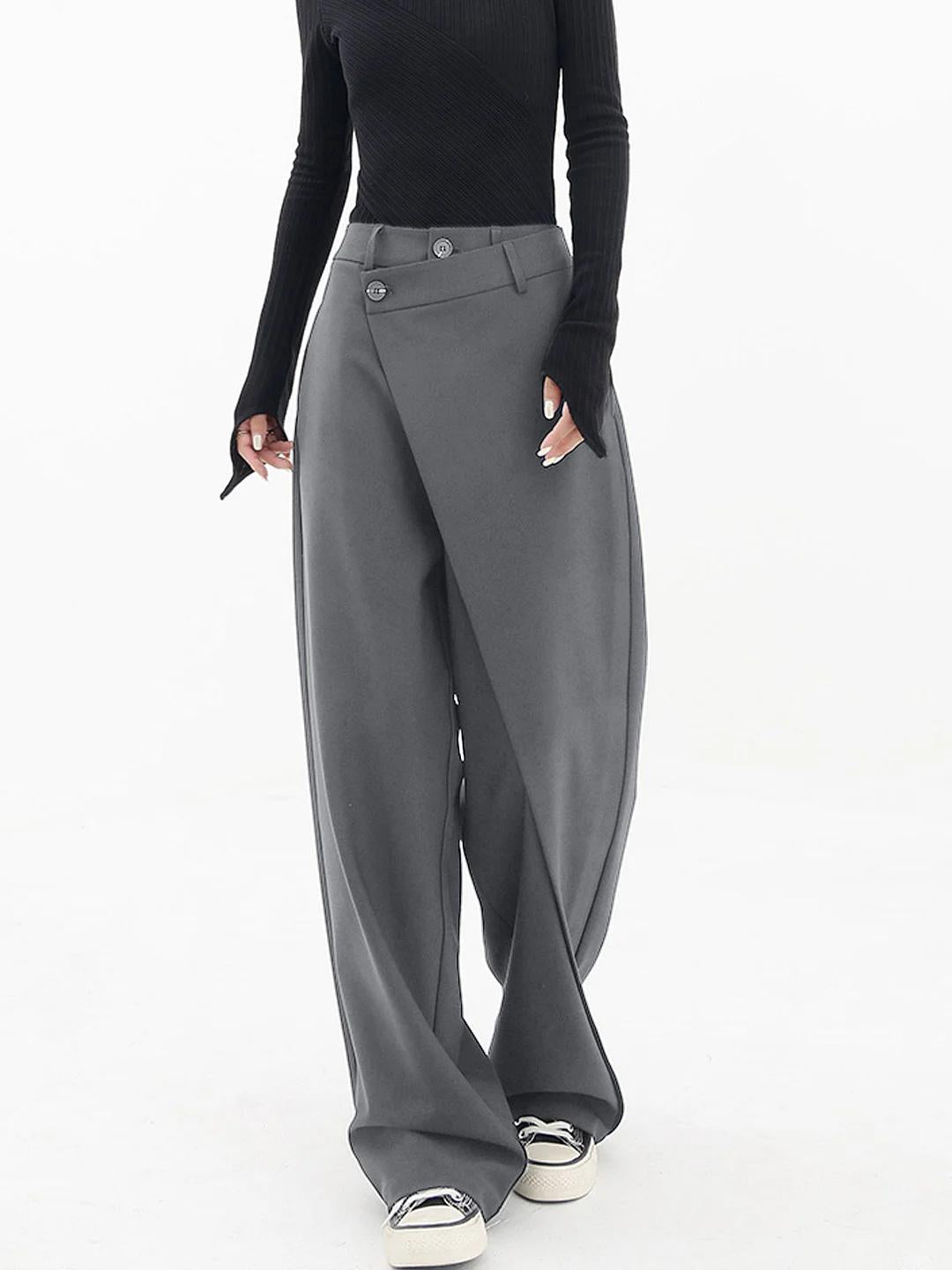 Pantalones holgados asimétricos Miriam: Estilo y Comodidad en Cada Paso