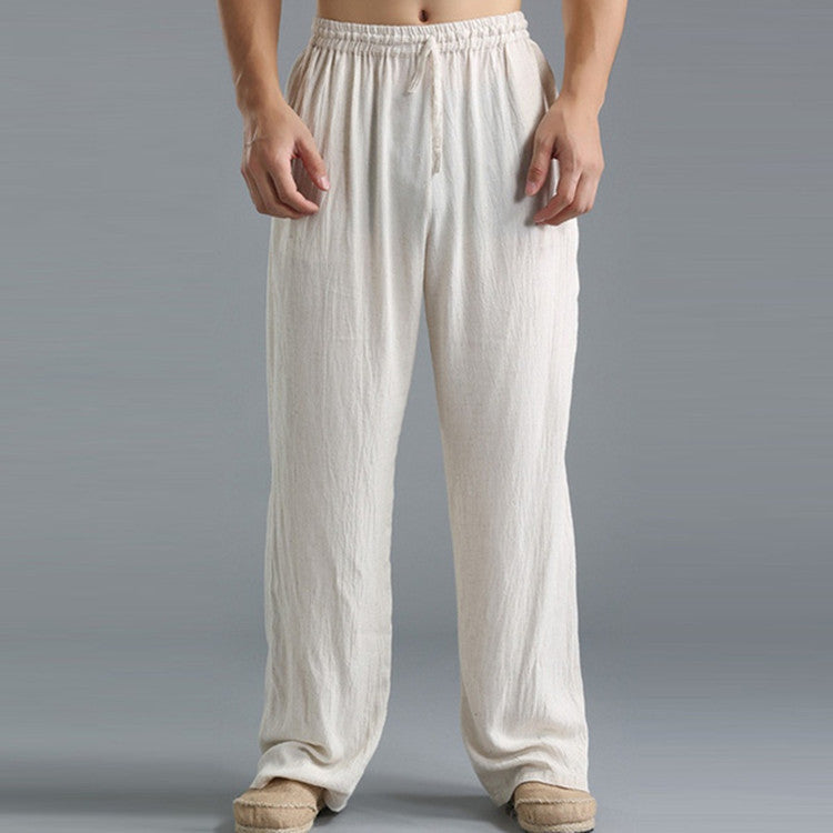 Samuel | Pantalones de lino de corte clásico, cómodos y frescos.