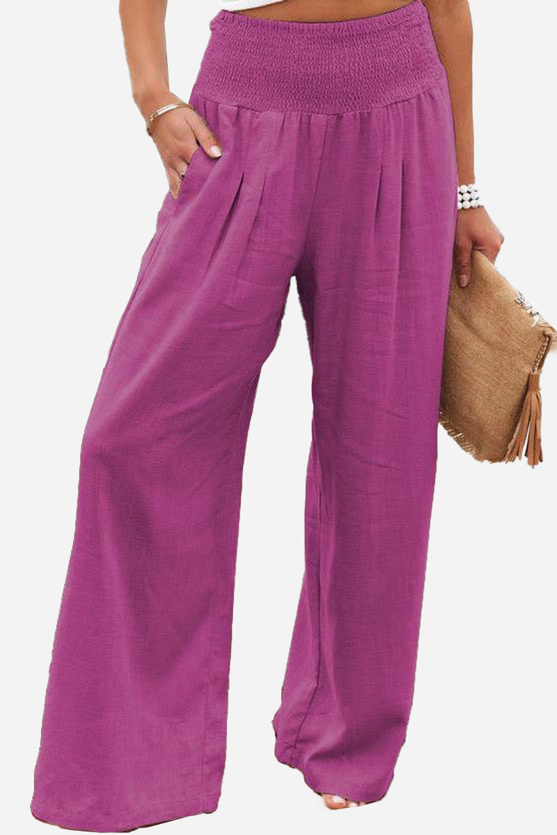 Pantalones Palazzo de Cintura Alta Laura: Estilo y Comodidad Elegante