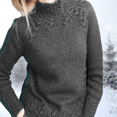 Layla | Suéter de Cuello Alto con Estilo Clásico