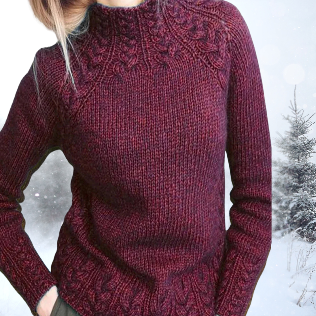 Layla | Suéter de Cuello Alto con Estilo Clásico
