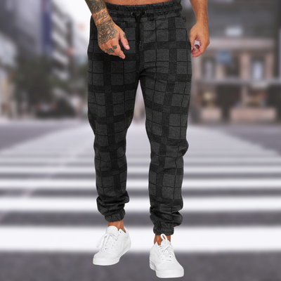 Lucas | Pantalones chinos con estampado de cuadros elegante.