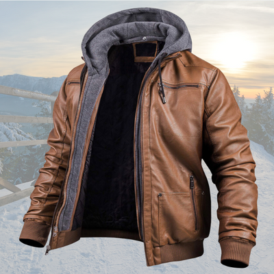 Thomas | Chaqueta de cuero de invierno